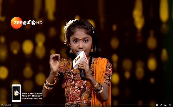 SA RE GA MA PA Li’l Champs ZEE TV Tamil 2018